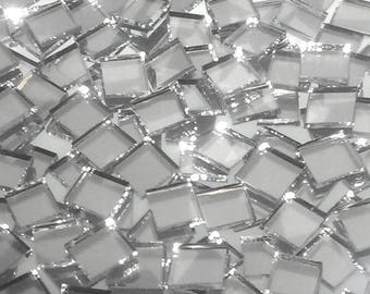 Disco Ball Silver Mirror Hand Cut Glass Mosaic Tiles