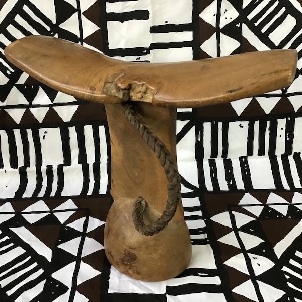 Pokot/Turkana Ethnic Group Carved Headrest/Stool c1900. Acacia Thorn Wood. Retro African Ethnic Art. African Ethnic Wood Carvings/Tribal Art