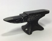 1970s Miniature Anvil For Rheumox (Azapropazone) Rheumatoid Arthritis Medication. Retro Jewellery Craft Tools. Anvil Medical Paperweight.