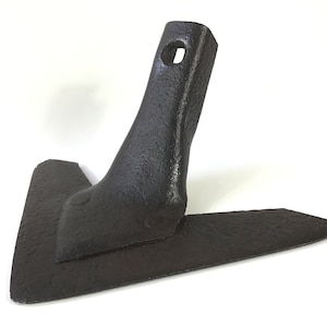 Antique English Wrought Iron Breast or Push Plough/Weeder c1750-80. Georgian Farming/Agricultural Hand Tools. Retro Country Cottage Decor.