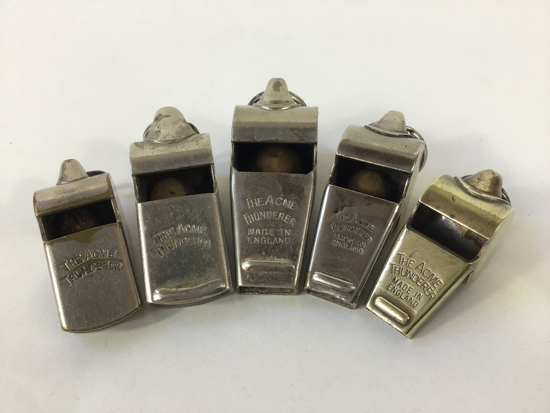 Sifflet Vintage ACME Thunderer – Fabriqué En Angleterre, Petite Version, Occasion, Thème Police