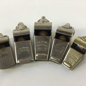 The Acme Thunderer Whistle x 1. You Pick! Retro Sports Referees Whistle. WW1/WW2 Military Whistle. Costume Accessories. Scout/Guide Whistle.
