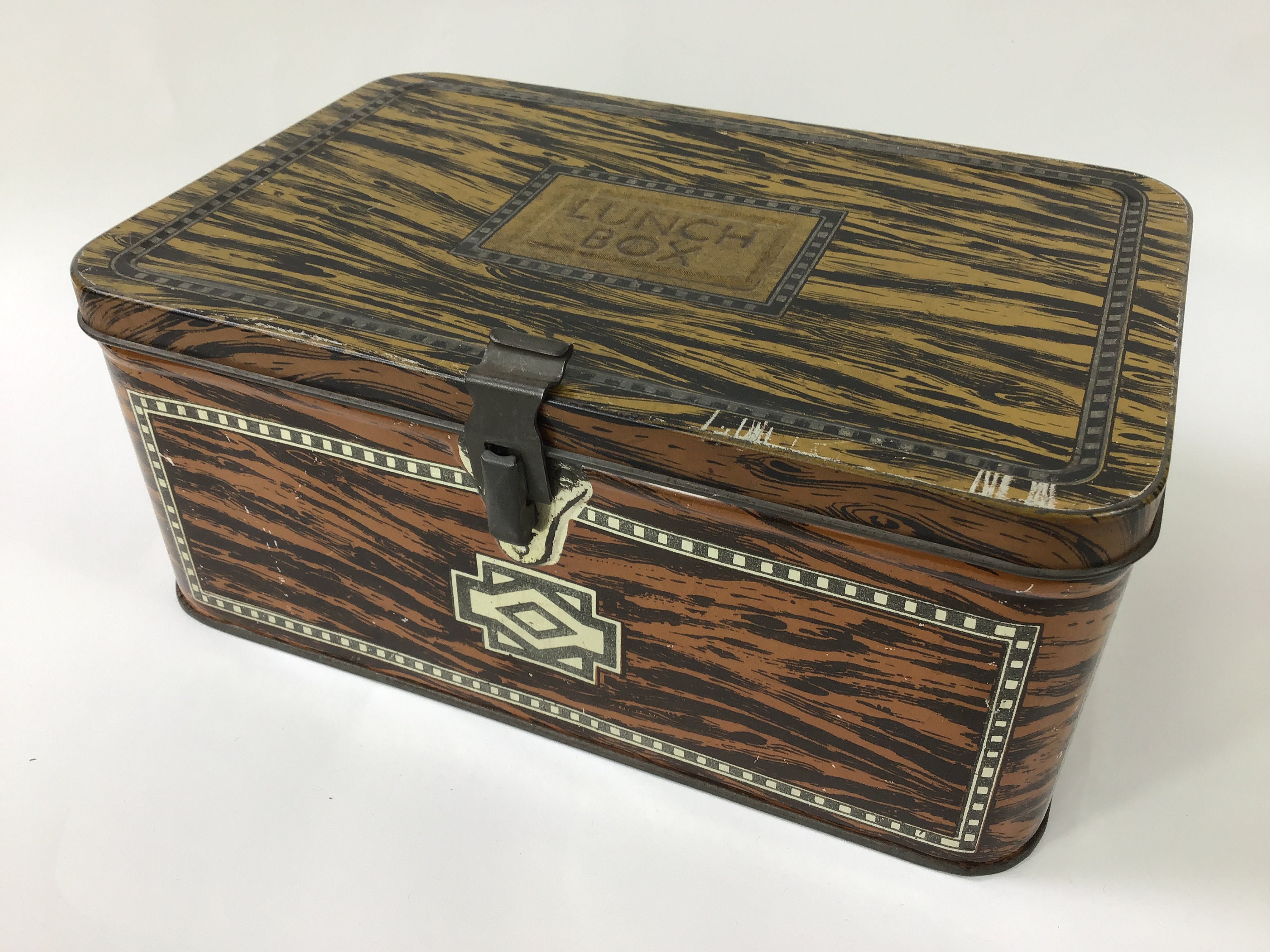 Antique metal lunch box - Etsy 日本