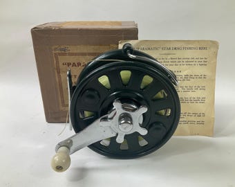 Moulinet De Pêche Vintage Academy Plastics Australia 4 Pouces - Centrepin Saumon