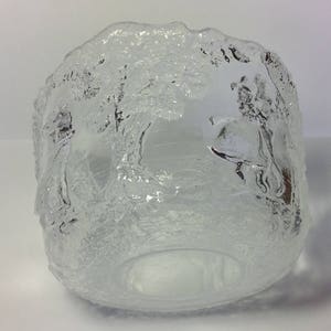 Kosta Boda „Rhapsody“ Skål von Kjell Engman. Mittlere Größe. Handgemachte Kristallschale. Retro schwedischer Kristall. "Rhapsody" Schale von Kosta Boda Glass. Bild 5