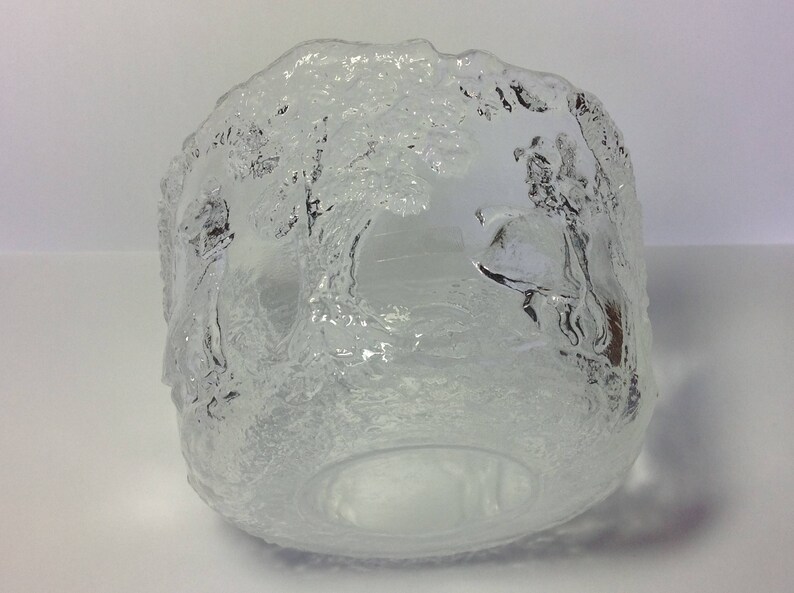 Kosta Boda „Rhapsody“ Skål von Kjell Engman. Mittlere Größe. Handgemachte Kristallschale. Retro schwedischer Kristall. "Rhapsody" Schale von Kosta Boda Glass. Bild 5