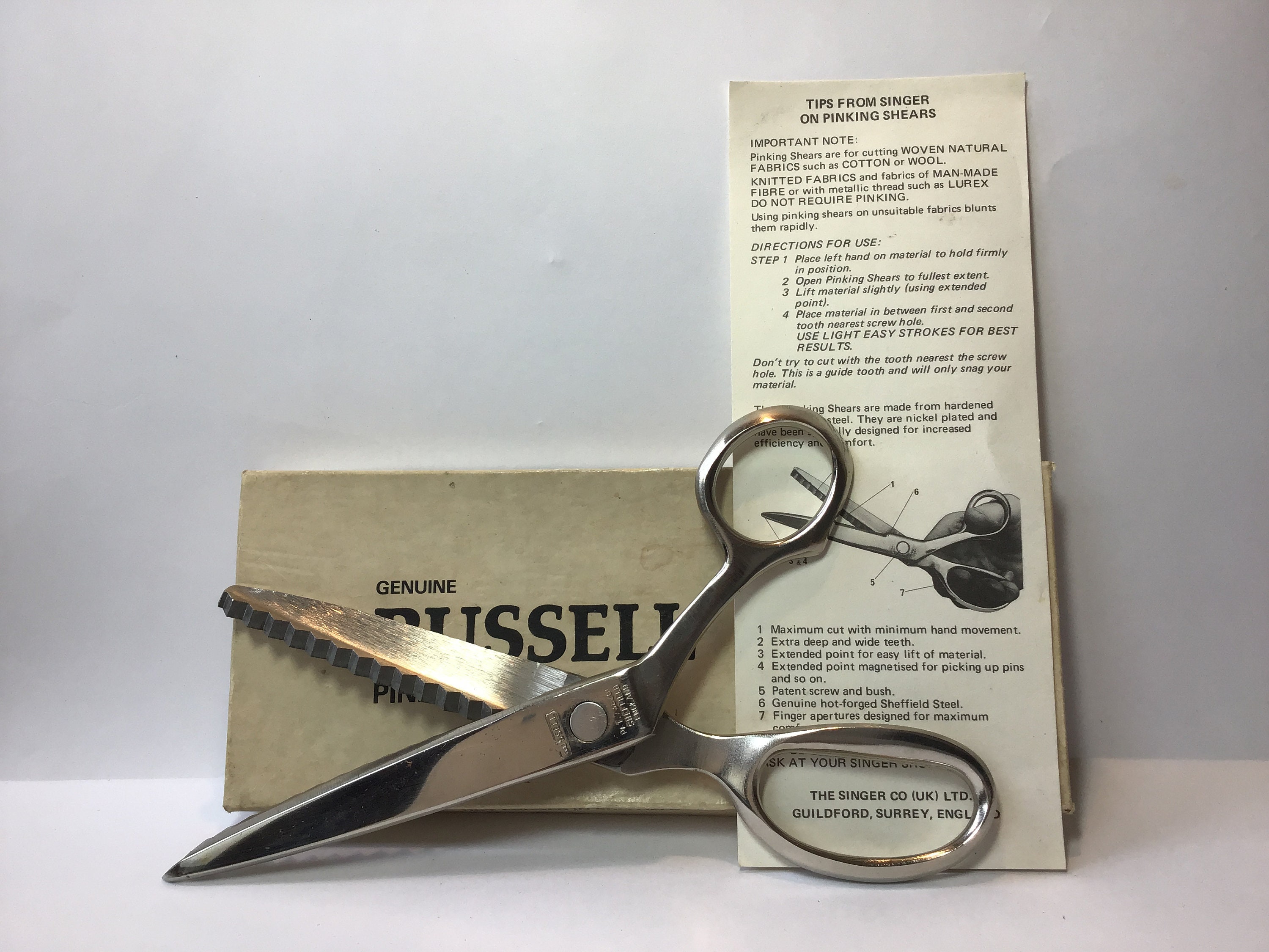 Professional Sewing Scissors and Thread Cutter - Stainless Steel Fabric  Scissors 20.32 cm - Dressmaker Scissors, free delivery.