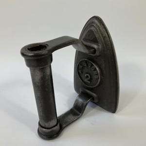 Kenrick Millinery/Lace/Hat Smoothing Iron c1840s. Victorian Convex Sad Iron. Antique Cast Iron Door Stop. Hat Shop/Cottage/Laundry Decor.