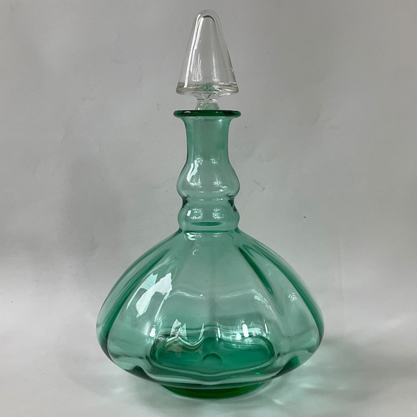 Art Nouveau French Liqueur or Absinthe Decanter c1900. Hand Made Glass Decanter. French Fin De Siècle Glass. Retro Bar Cart/Home Bar Gifts.