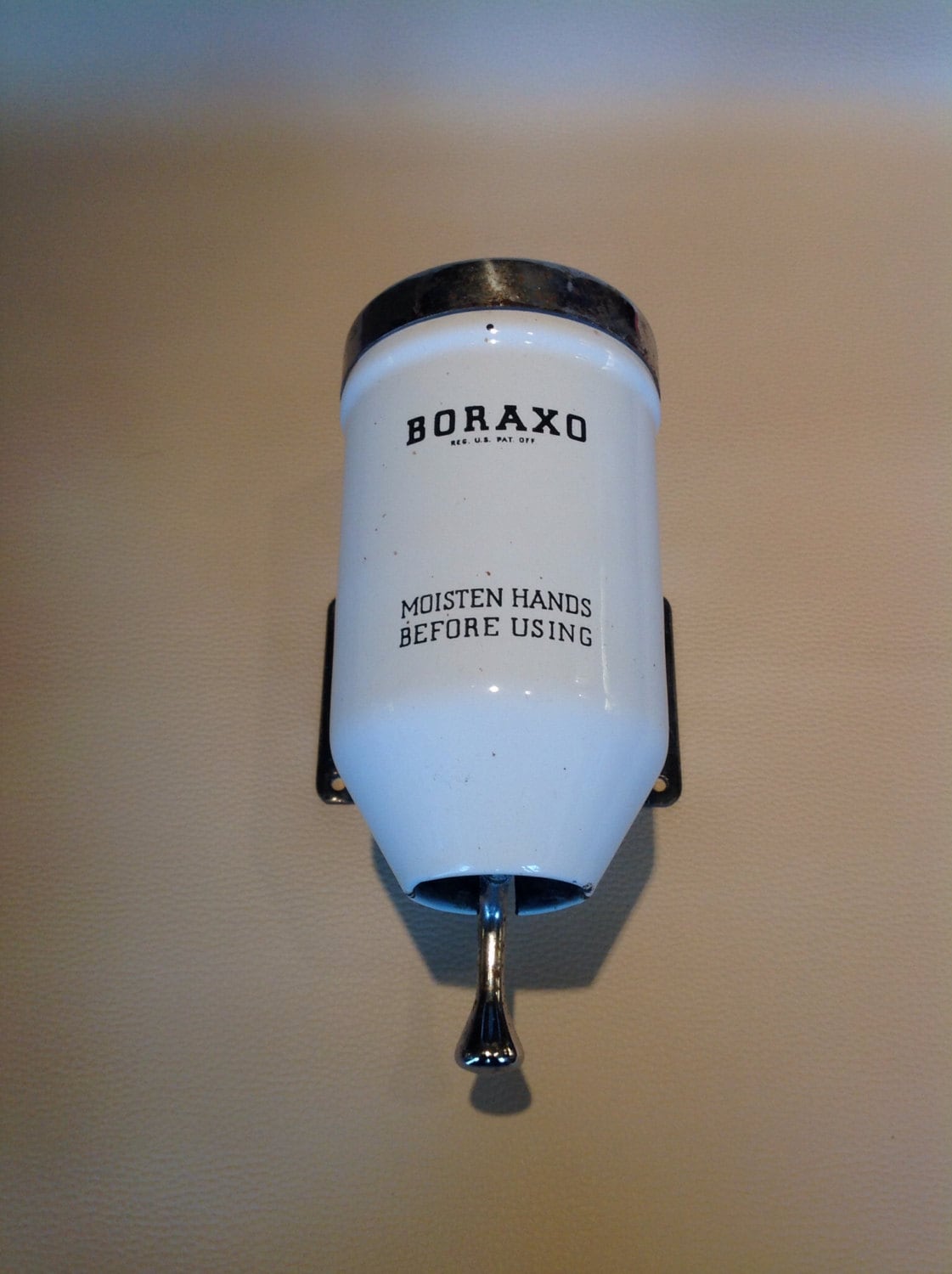 1930s Enamelled Boraxo Powdered Soap Dispenser. Etsy