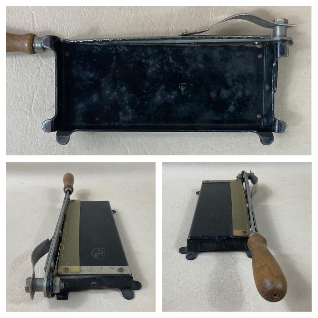 Antique Rough Shag Tobacco Leaf Cutter C1910. Tobacconists Guillotine.  Vintage Smoking Accessories. Retro Pipe-cigar Smoking-shop Display