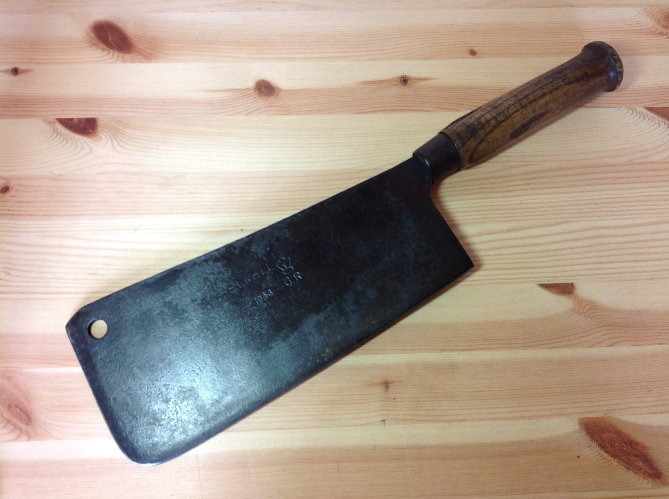 Antique Butchers Cleaver by Elwell & Co. VI Royal Etsy