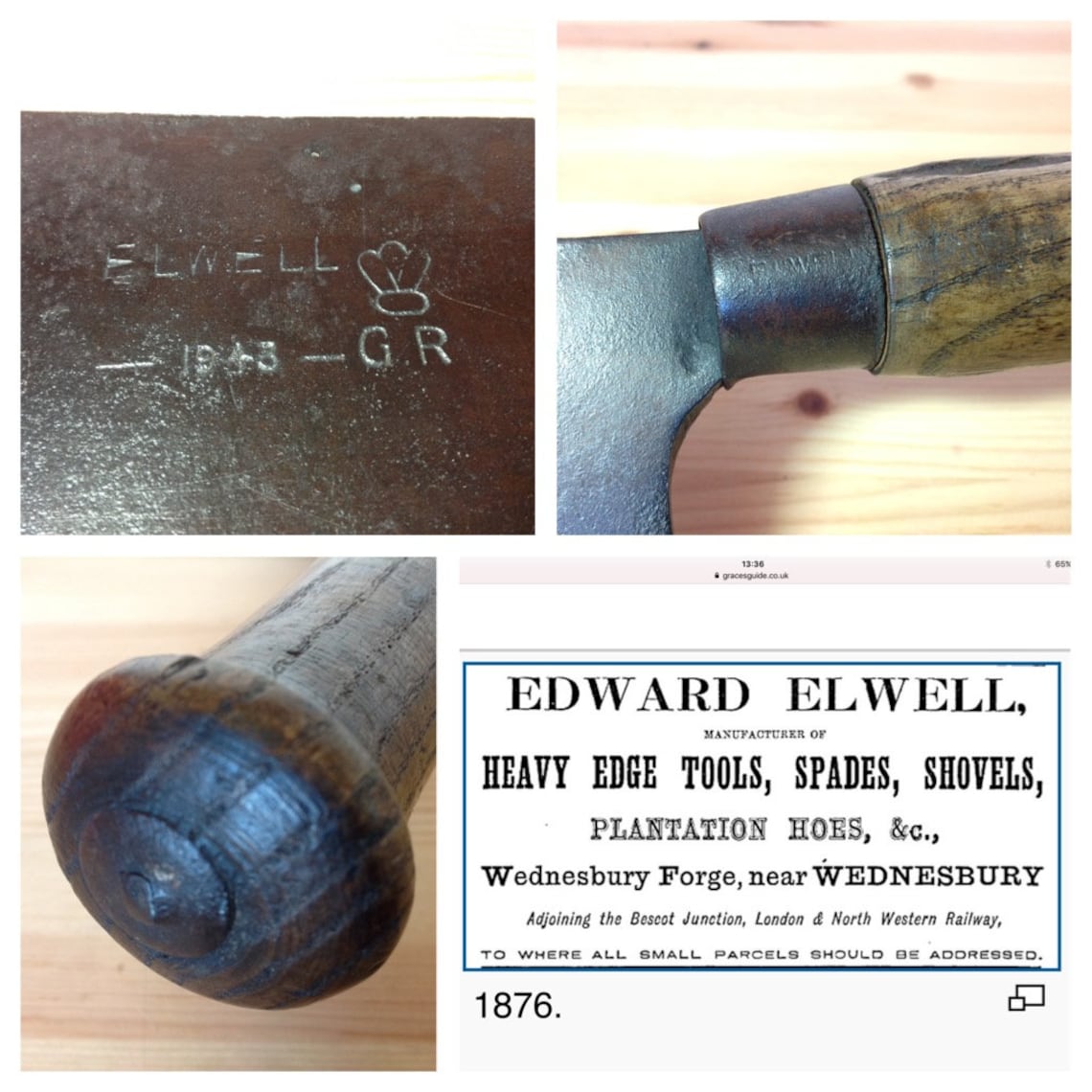 Antique Butchers Cleaver by Elwell & Co. VI Royal Etsy