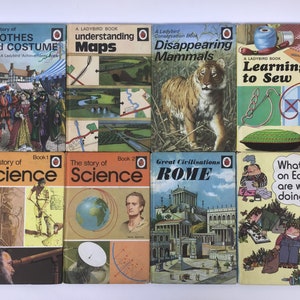 Classic Ladybird Children’s Reading Books x 8 c1960s-70s. Retro Ladybird Illustrated-Picture Books. Kids Early Readers-Educational Books.
