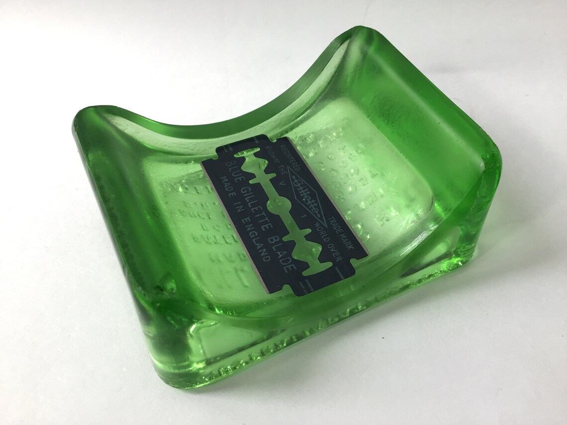 Lillicrap hone Glas DE Razor Blade Sharpener 1930. UranGlas. Etsy