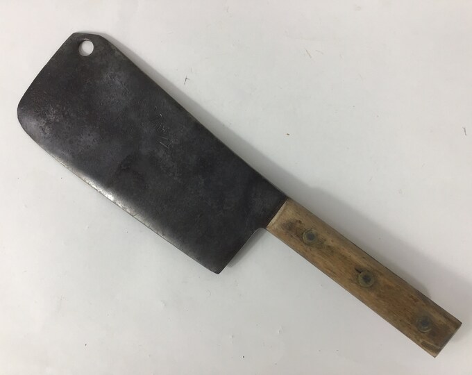 Antique Butchers Cleaver by Edward Elwell wednesbury C183050. Retro