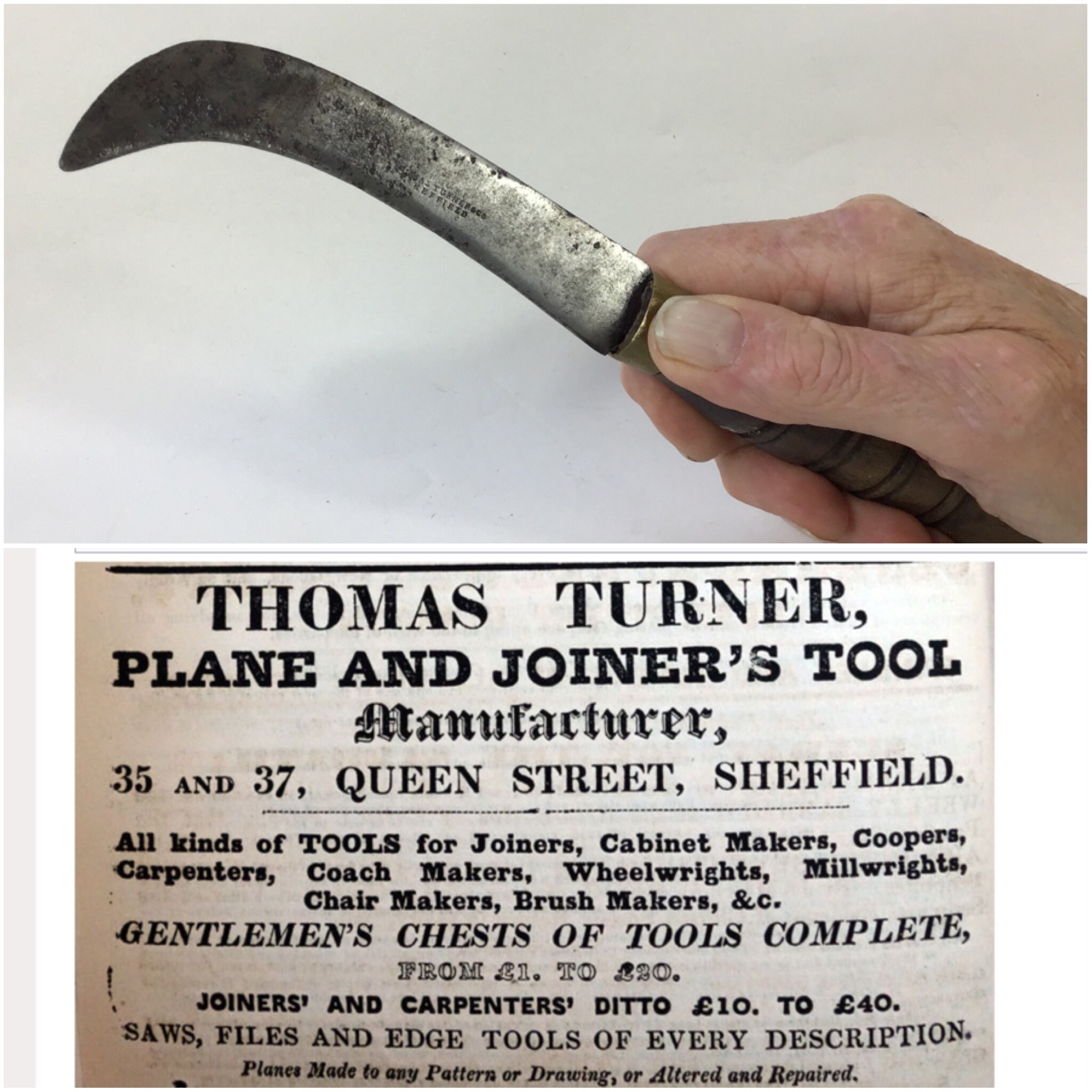 Rare Thomas Turner “Encore” Heavy Duty Utility Knife c186080. WW1