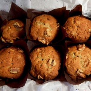 Delicious Banana Nut Bread Homemade Muffins, Edible Gift, Gourmet Bread