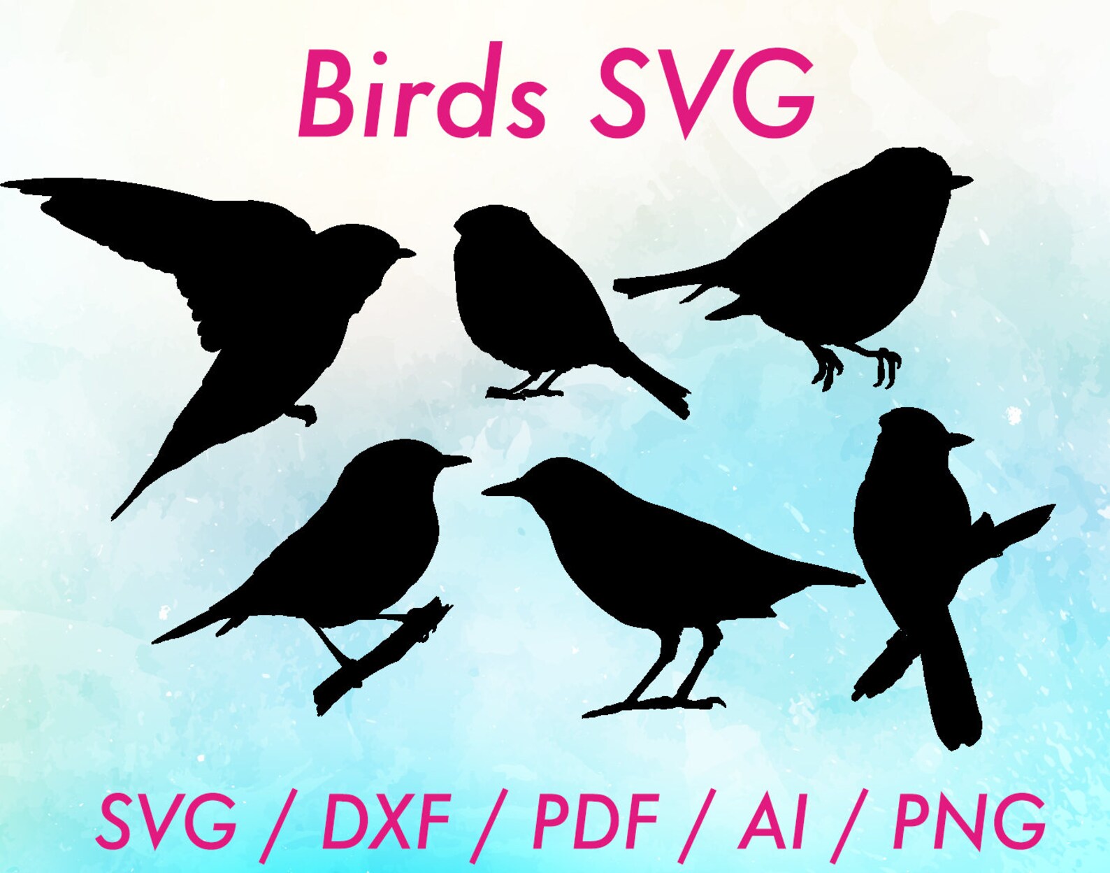 Birds SVG / Bird SVG / Bird SVG files / Bird svgs / Bird dxf / Etsy