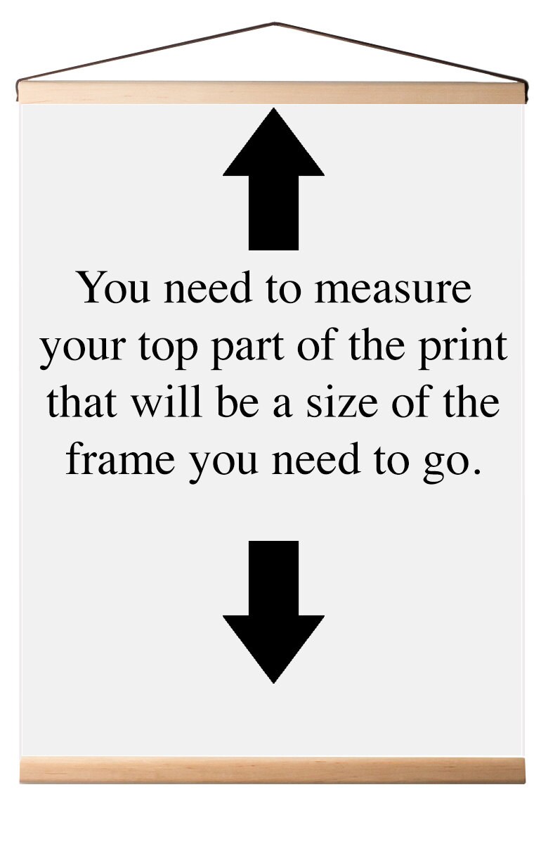 Poster frame Poster hanger Wooden picture frame Poster frame Etsy