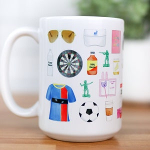 Gaffer On The Pitch collage mug
