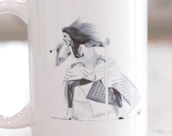 Female Rage the Mug  // watercolor art, gift mug, fan mug