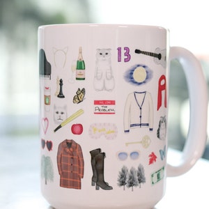 Taylor Swift fan art mug for the Eras Tour