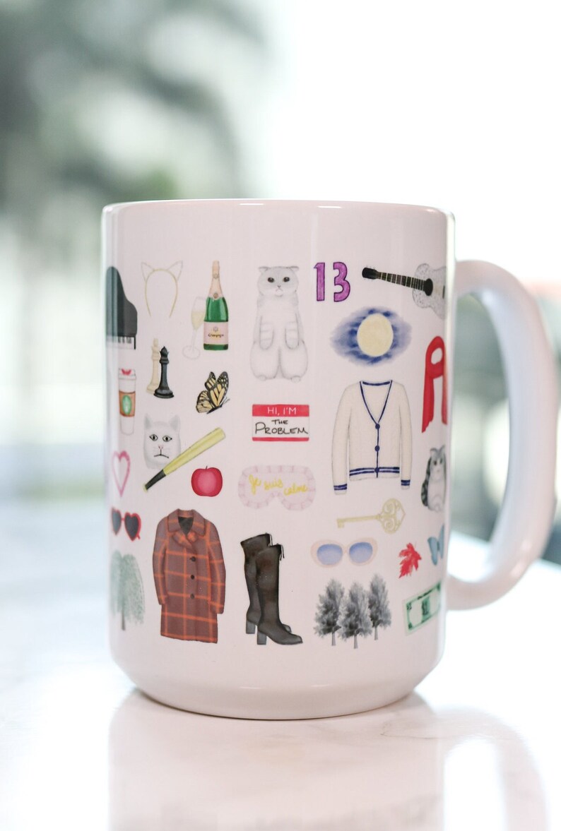 Taylor Swift fan art mug for the Eras Tour