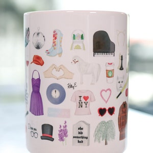 Taylor Swift fan art mug for the Eras Tour