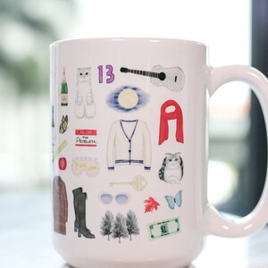 Taylor Swift fan art mug for the Eras Tour