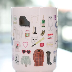 Taylor Swift fan art mug for the Eras Tour