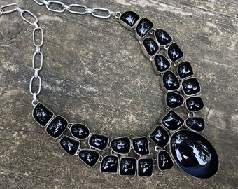 Collier chaîne en argent vintage