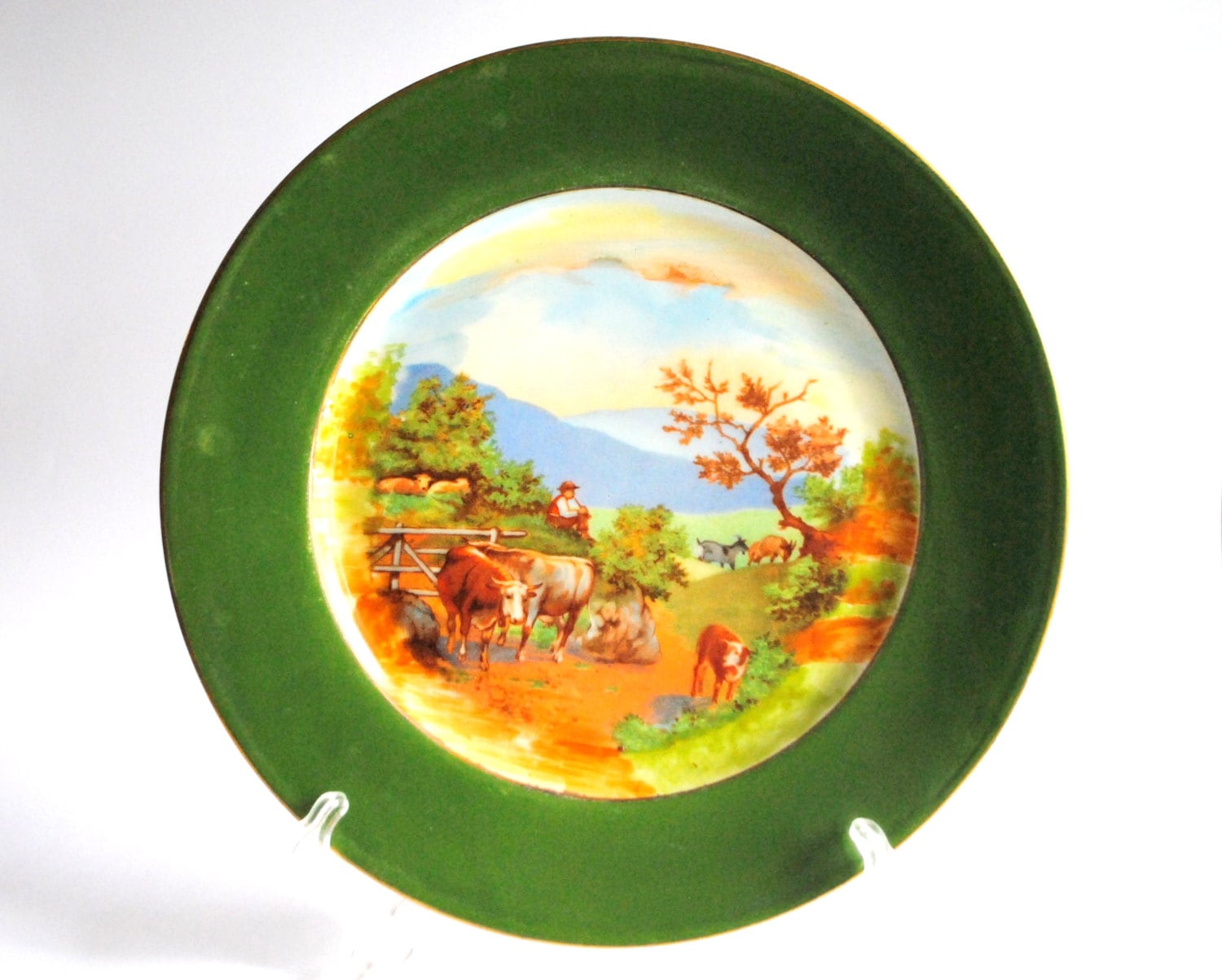 Ulim de Limoges. Français Plaque de Porcelaine Vintage