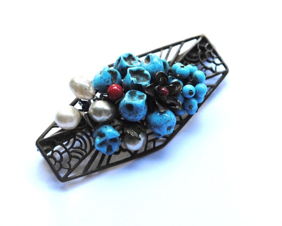 LOUIS ROUSSELET. Vintage French Brooch. - image 3