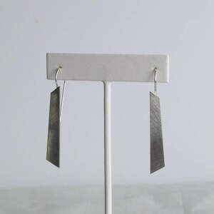Argentium Sterling Silver / Brass / Bronze Elongated Shape Earring