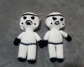 Storm Trooper Chibi Amigurumi crochet pattern