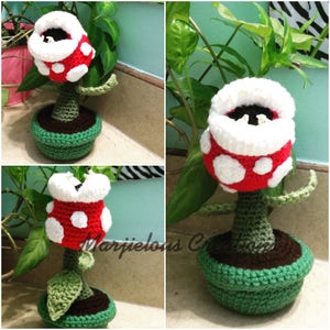 Piranha Plant Crochet  Pattern