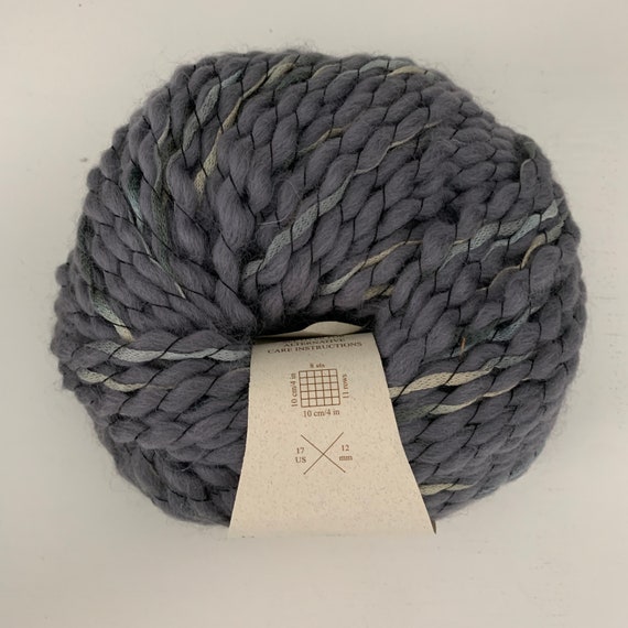 Big Ribbon Super Chunky Ruban Fil Couleur 12 Gris Foncé
