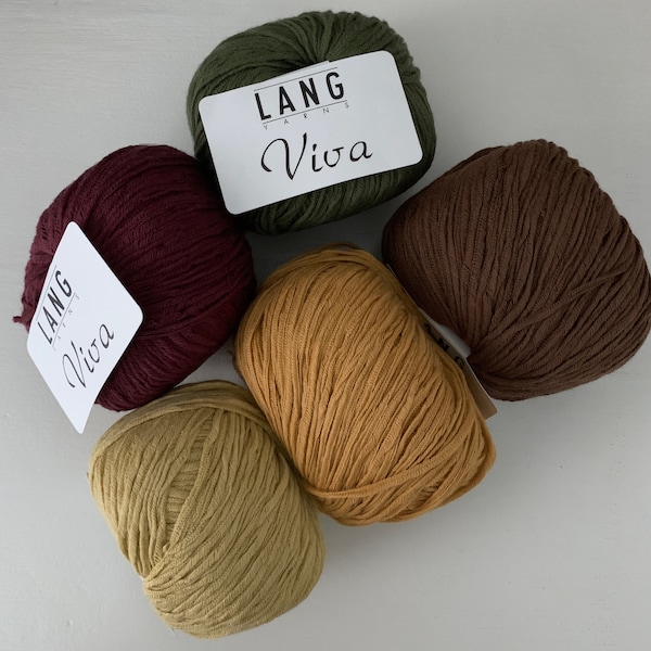 Lang Yarns Fil de mélange de coton Viva