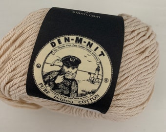 SELTENES Elann Den-M-Knit reines Indigo-Baumwollgarn
