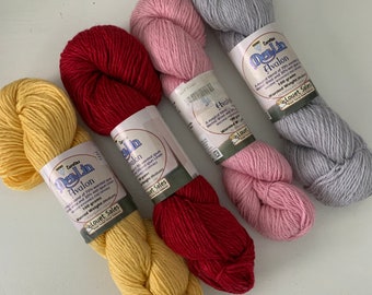 Louet Euroflax Merlin Avalon Merinowolle & Nassgesponnenes Leinengarn