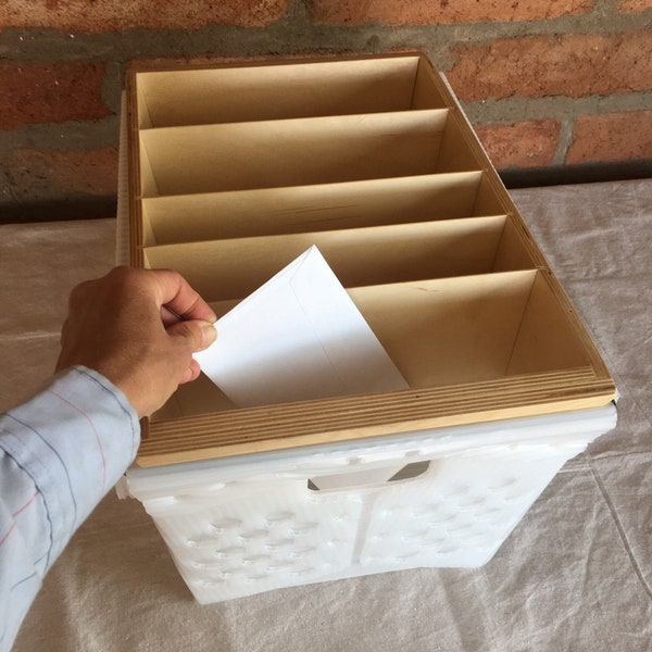 Letter Carrier Organizer Tray for Tub with Outgoing Mail Slot