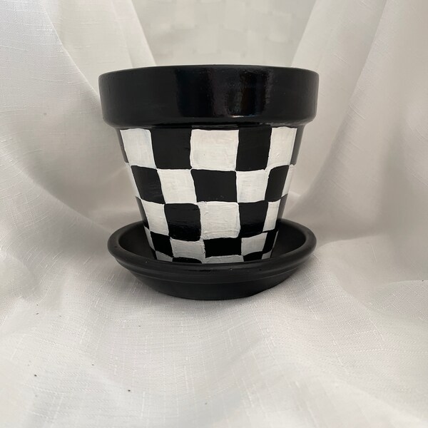 Black and White Pots Etsy