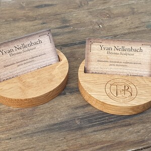 Oak business card holder. MADE TO ORDER