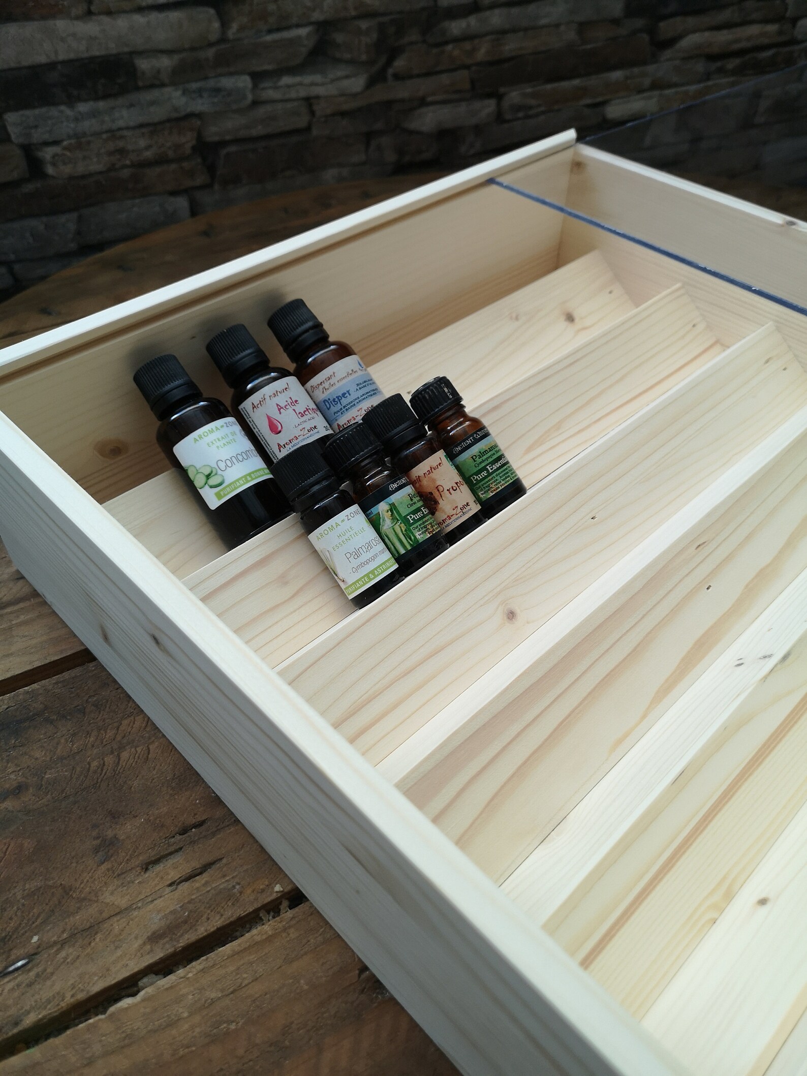 Wooden Box for Essential Oils Etsy