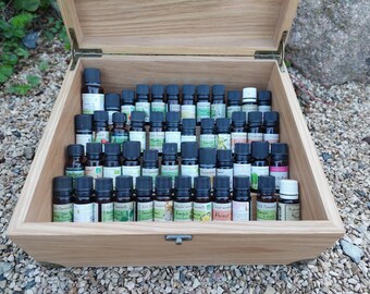 oak box for essential oils MADE TO ORDER
