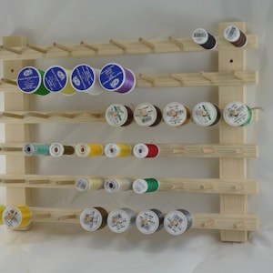 Wall display stand for 60 spools image 1