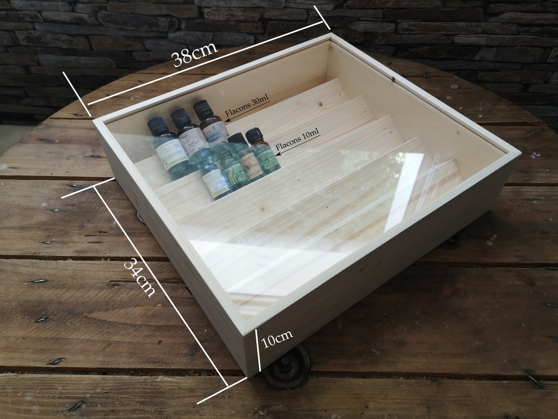Wooden Box for Essential Oils Etsy