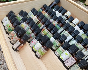 wooden box for essential oils