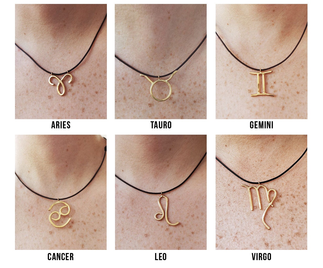 Zodiac signs necklace Zodiac necklace Astrology necklace  Etsy